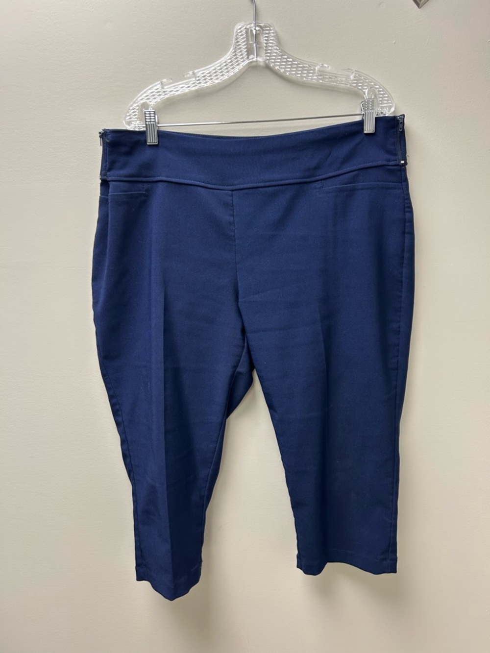 Candy Couture Women’s Blue Capri Dress Pants